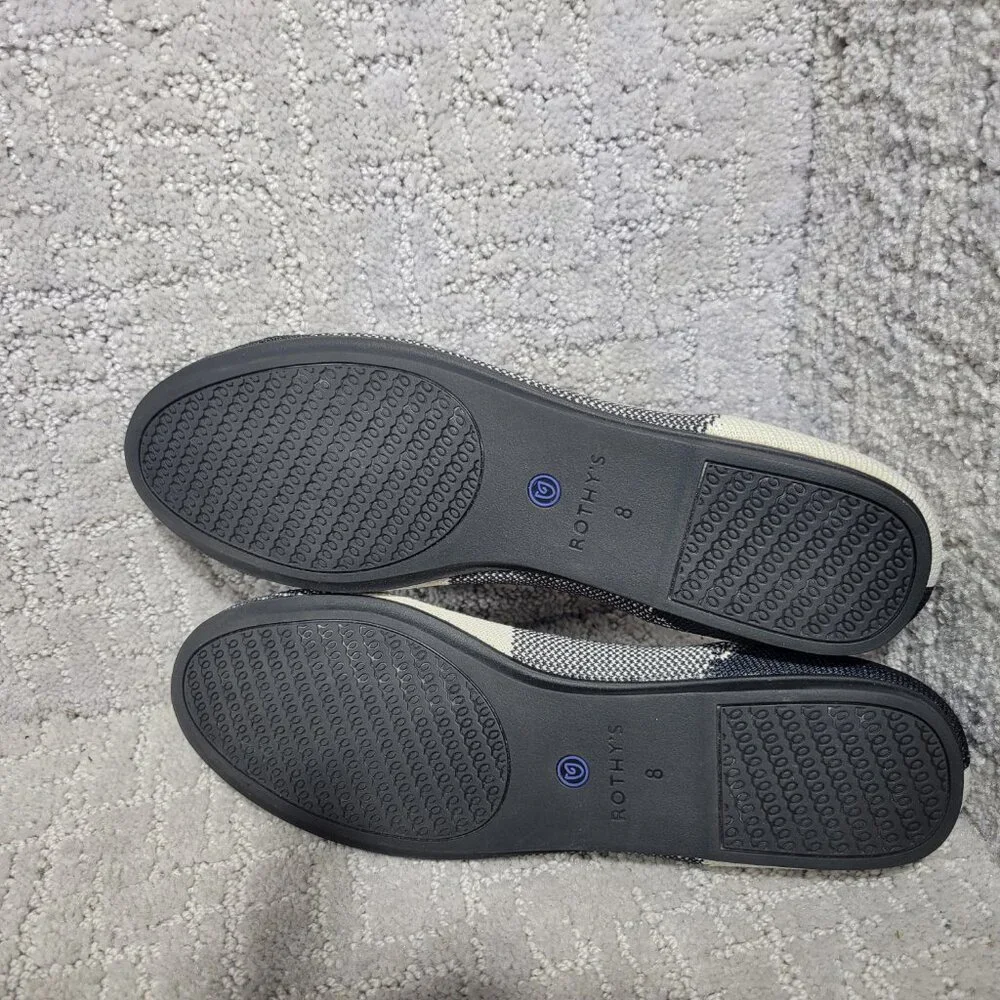 Rothy’s The Flat Cap Toe Black Slip On Round Toe Shoes Women's Size US 8, 9 - Picture 7 of 11